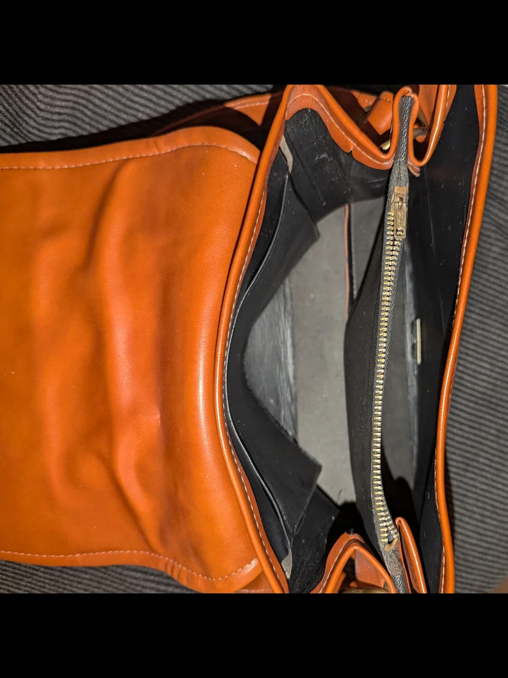 Faux Leather Satchel
